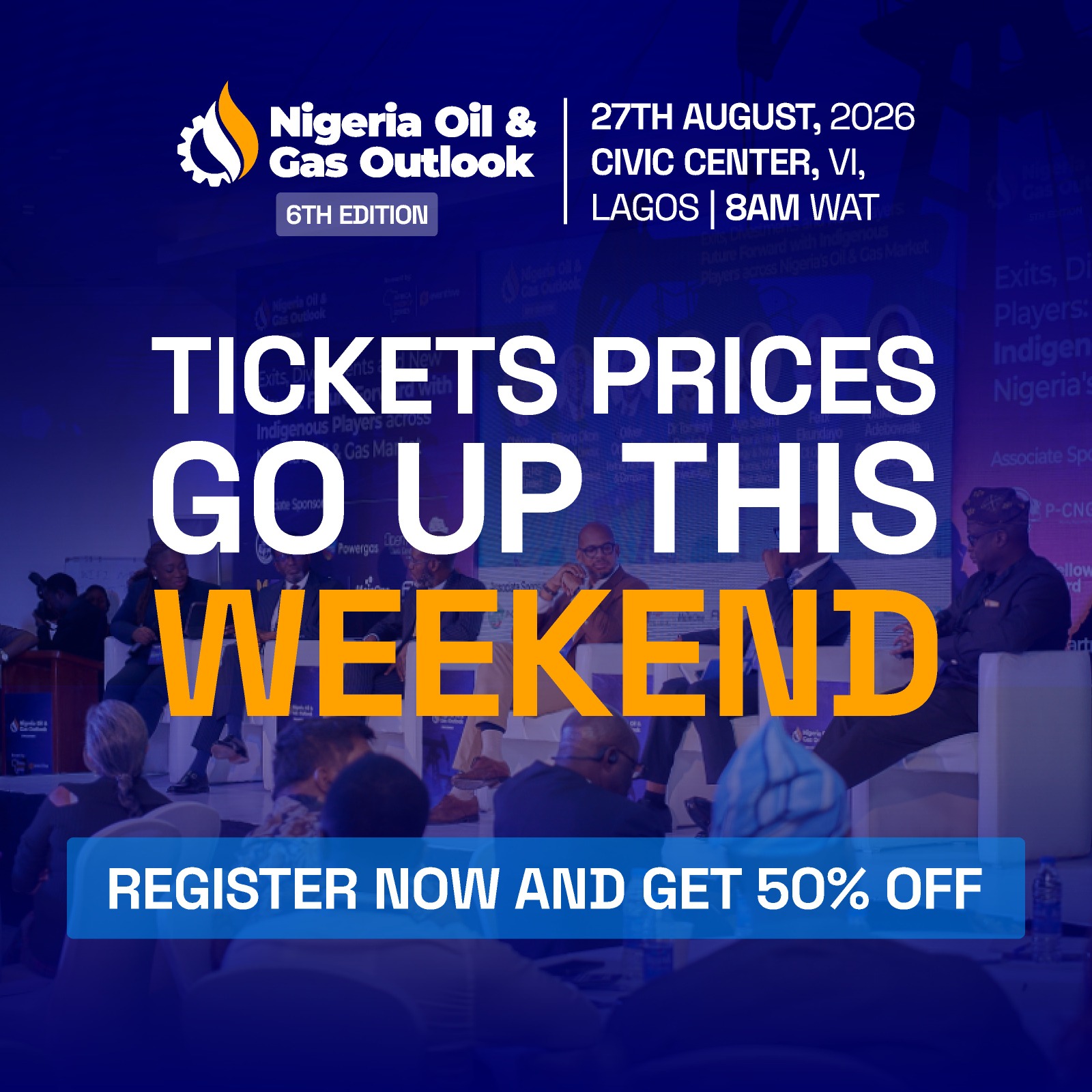 Prices going up soon - Register now and save 50% off